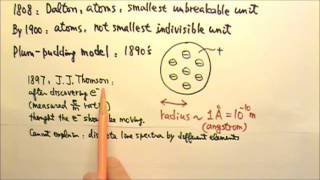 AP Physics 2 Modern Physics 17 Early Atom Models PlumPudding Model [upl. by Haleemak]