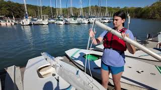 How to rig a Sunfish Sailboat [upl. by Hemphill]