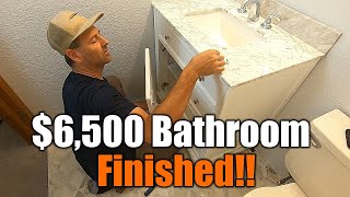 6500 Bathroom Remodel Step By Step  FINISHED  How To Do It Yourself  THE HANDYMAN [upl. by Yanetruoc856]