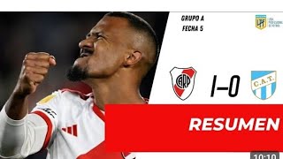 River Plate vs Atletico Tucuman 10 resumen del partido completo Copa de la liga argentina [upl. by Anett]