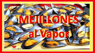 😋 como hacer MEJILLONES al VAPOR con vino blanco y apio receta rápida y muy sencilla [upl. by Damicke599]