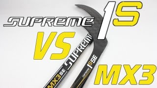 Bauer Supreme 1S VS Supreme MX3 Hockey Stick Review And Compared [upl. by Schlessel]