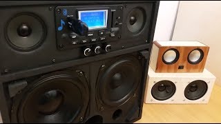 DIY Subwoofer 21 Portable Bluetooth Boombox [upl. by Bentlee]