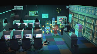 ✨Make an Internet Cafe for Pate Decorating Stream Animal Crossing New Horizons  cow [upl. by Aronel]