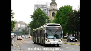 Transantiago  Buses articulados en 2009 [upl. by Ekrub]