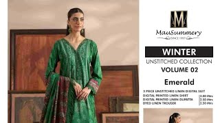 MAUSUMMERY LINEN 2024DIGITAL PRINTED LINEN SHIRTDIGITAL PRINTED LINEN DUPATTADYED LINEN TROUSER [upl. by Snook891]