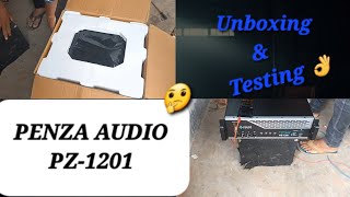 Unboxing PENZA AUDIO PZ1201 AMPLIFIER 🤪😱😱😱 [upl. by True624]