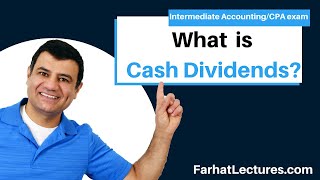 Cash Dividends Definition Accounting wexample [upl. by Augy]