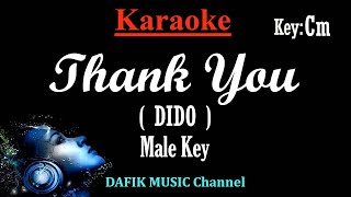 Thank You Karaoke Dido Male Key Cm [upl. by Maxy]