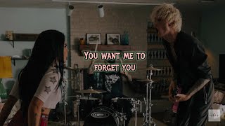 Machine Gun Kelly ft Halsey  forget me too Clean  Lyrics [upl. by Kerstin]