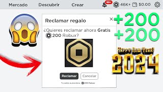 Codigos que te Dan Robux GRATIS✅️en Roblox ENERO 2024 [upl. by Laehpar]