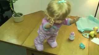 Little Mommy Walk amp Giggle Doll Demo [upl. by Katushka]