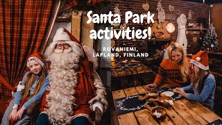 Visiting Santa Claus at Santa Park in Rovaniemi Finnish Lapland [upl. by Nairdad826]