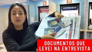 QUAIS DOCUMENTOS LEVEI NA ENTREVISTA DO VISTO AMERICANO E NO CASV ATUALIZADO 2022 [upl. by Ttevi]