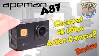 Apeman A87 Action Camera  Best Budget 4K60 Action Cam  REVIEW [upl. by Dihahs]