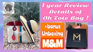 MOYNAT Oh Tote Bag MM 1 year Review amp Details  Bonus Unboxing [upl. by Leeann]