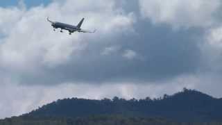 B757 Landing and goaround Tegucigalpa [upl. by Grim]