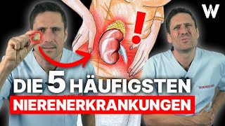 Nierenprobleme Das sind die 5 häufigsten Nierenerkrankungen Ursachen Anzeichen und Therapie [upl. by Poland]