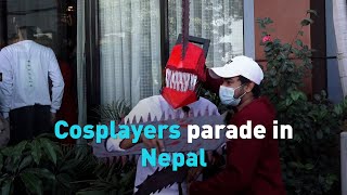 Cosplayers gather comic and fantasy festival in Nepal [upl. by Lolanthe734]