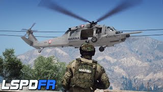 GTA 5 POLCIA  PATRULLANDO EN HELICOPTERO DE LA MARINA  TheAxelGamer [upl. by Moon814]