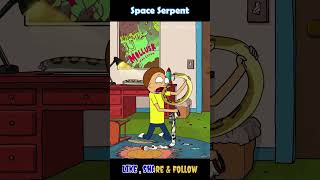 Space Snake got morty 😱 rickandmorty shorts viralvideo trending shorts comedy funny rick [upl. by Amjan551]