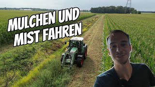 vlog144 Ein Tag auf dem Hof Mulchen und Mistfahren mit Fendt [upl. by Vernon]