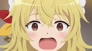 Kawaii Anime Blonde Girl Screams Cute Surprised [upl. by Aivekal]