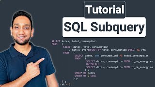 Subquery in SQL  Correlated Subquery  Complete SQL Subqueries Tutorial [upl. by Volnak]