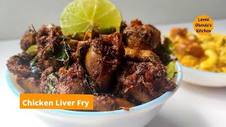 Chicken Liver Fry Recipe In Telugu  With Limited Ingredients  Easy And Tasty [upl. by Geis]