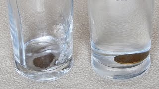 Disappearing Coin Trick  Refraction and total internal reflection [upl. by Pompea]