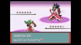 Pokemon Ruby Sapphire Emerald  Battle Champion Iris [upl. by Oiruam217]