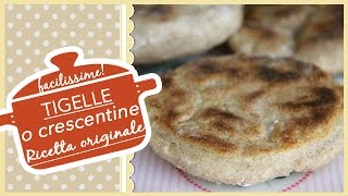 TIGELLE o CRESCENTINE ricetta originale [upl. by Piderit]