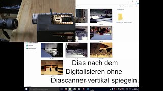 Dias digitalisieren ohne Diascanner Nachbearbeitung vertikal spiegeln [upl. by Zeuqirdor391]