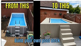 Pool deck for above ground intex pool [upl. by Edniya]