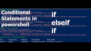 Conditional Statements in Powershell  Powershell IF else if Statement  Powershell for SCCM INTUNE [upl. by Tnias]