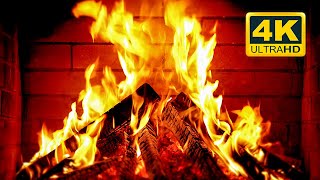 🔥 Cozy Fireplace 4K 12 HOURS Fireplace with Crackling Fire Sounds Fireplace Burning 4K [upl. by Lledra410]