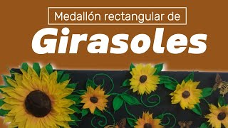 Medallón rectangular con girasoles [upl. by Connett778]