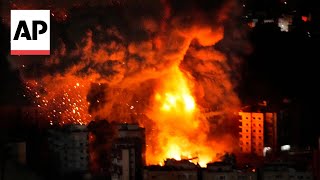 Video captures large explosion in Beirut as Israel strikes hit Lebanon [upl. by Kamin]