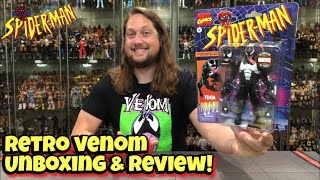 Retro Venom Marvel Legends Walmart Exclusive Unboxing amp Review [upl. by Vergos663]