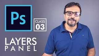 Layers Panel  Adobe Photoshop for Beginners  Class 3  Urdu  Hindi [upl. by Eimilb]