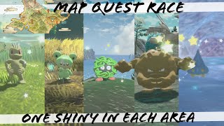 594  Racing TheSupremeRk9s for a nonoutbreak shiny in every map Legends Arceus Map Quest Race 1 [upl. by Joette755]