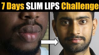 How To Get Thinner Slimmer and Smaller Lips Naturally  Mote Lips Ko Patla Karne Ka Upae 100 [upl. by Nivat]