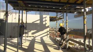 Concrete Floor Construction using Preassembled Table Forms [upl. by Thirion]