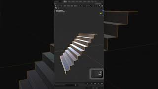 How to make curved stairs in Blender 41 blender 3danimation blender3d blendertutorial [upl. by Powell797]