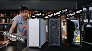 CORSAIR CASE รุ่นใหม่ 4000D  4000D AIRFLOW  4000X RGB [upl. by Bayer]