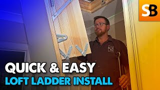 Genius Loft Ladder Installation [upl. by Edelstein]