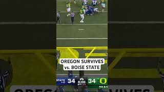 Oregon Ducks defeat Boise State 3734 on lastsecond FG 🦆 🏈 shorts [upl. by Grindlay]