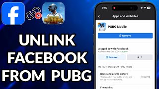 How To Unlink Facebook From PUBG [upl. by Asilram918]