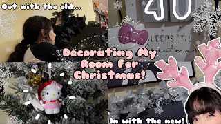 Decorating My Room For Christmas To Get In The holiday Spirit  Collab With Vooglam [upl. by Brenza]