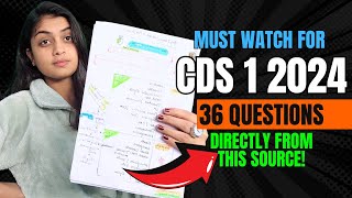 CDS Most Important Topics  100 exam में आएंगे  CDS 1 2024 Preparation  SURESHOT TOPICS FOR CDS [upl. by Crespo]